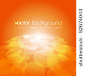 vector 3d circle on the orange...