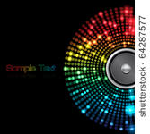 eps10 colorful speaker abstract ...