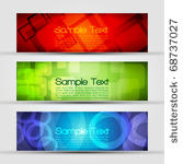 eps10 set of three header...