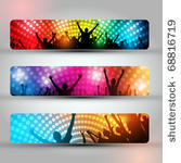 eps10 set of three headers  ...