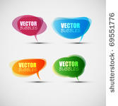 eps10 set of colorful bubbles...