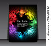 eps10 flyer design with dancing ...