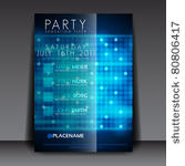 eps10 blue circles for party...