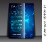 eps10 blue circles for party...