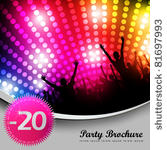 party brochure template   eps10 ...