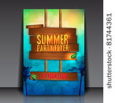 flyer design   eps10 vector...