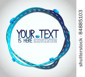 abstract illustration   blue...