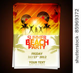 summer beach party flyer  ...