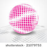 halftone retro party background ...