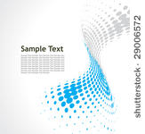 abstract wave halftone line...