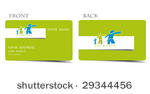 vector business card set  for...