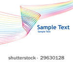 rainbow wave line