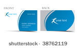 vector business card set