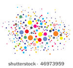 disco lights dots pattern on...