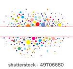 retro rainbow circle pattern...