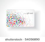 beautiful gift card  vector...