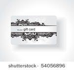 beautiful gift card  vector...