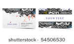 vector business card set  for...