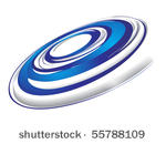 abstract blue swirl wave...