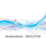 abstract wave line with space...