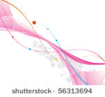 abstract wave line with space...