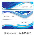 abstract banners on different...