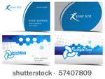 vector business card set ...