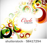abstract colorful circle...