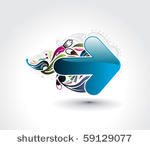 abstract waves background with...