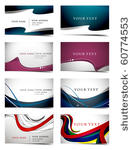 vector four business card set   ...