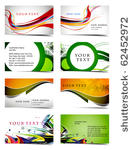 vector four business card set   ...