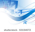 abstract blue wave background...