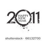 new year 2011 in white...