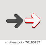 3d vector arrow icon design...