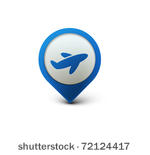 vector glossy travel web icon...