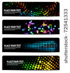 abstract banner with place for...
