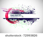 abstract grunge border design...