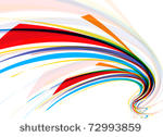abstract colorful wave line...