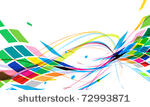 abstract colorful wave line...