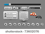 vector web design layout...
