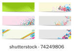 abstract banner with place for...