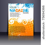 magazine layout design template....