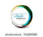 abstract colorful circle banner ...
