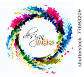 abstract colorful circle...