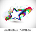 abstract colorful explode with...