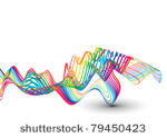 abstract colorful wave line...