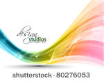 abstract colorful wave...