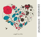 vintage flower  love