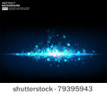 abstract 3d technology lines...