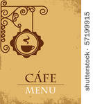 ancient street signboard coffee ...